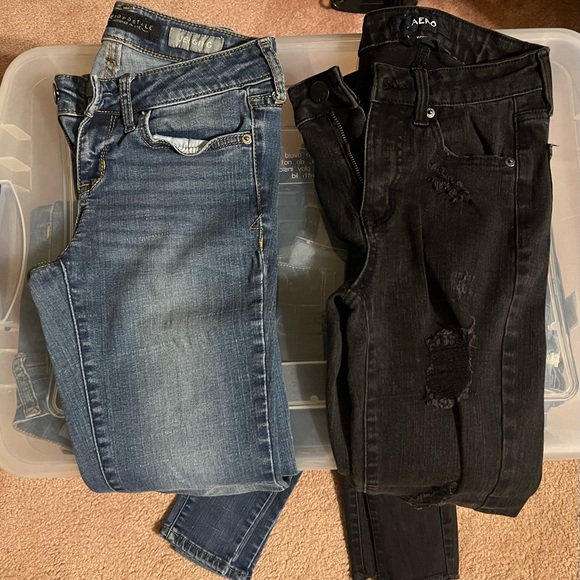 6 pairs of jeans size 0 - Picture 2 of 5